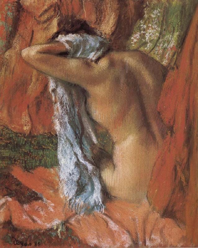Edgar Degas bathing lady